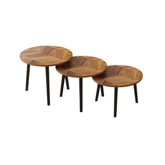 Round Table Set 40*40*50/45/40 cm - Black