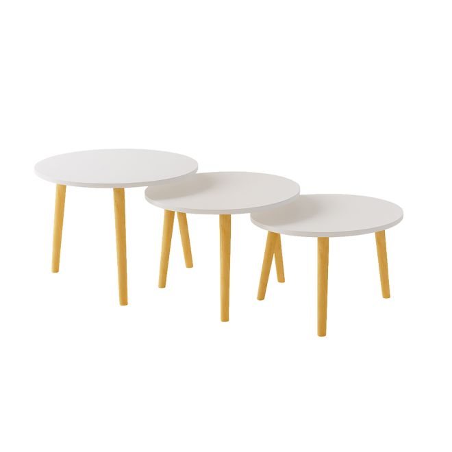 Round Table Set 40*40*50/45/40 cm - White