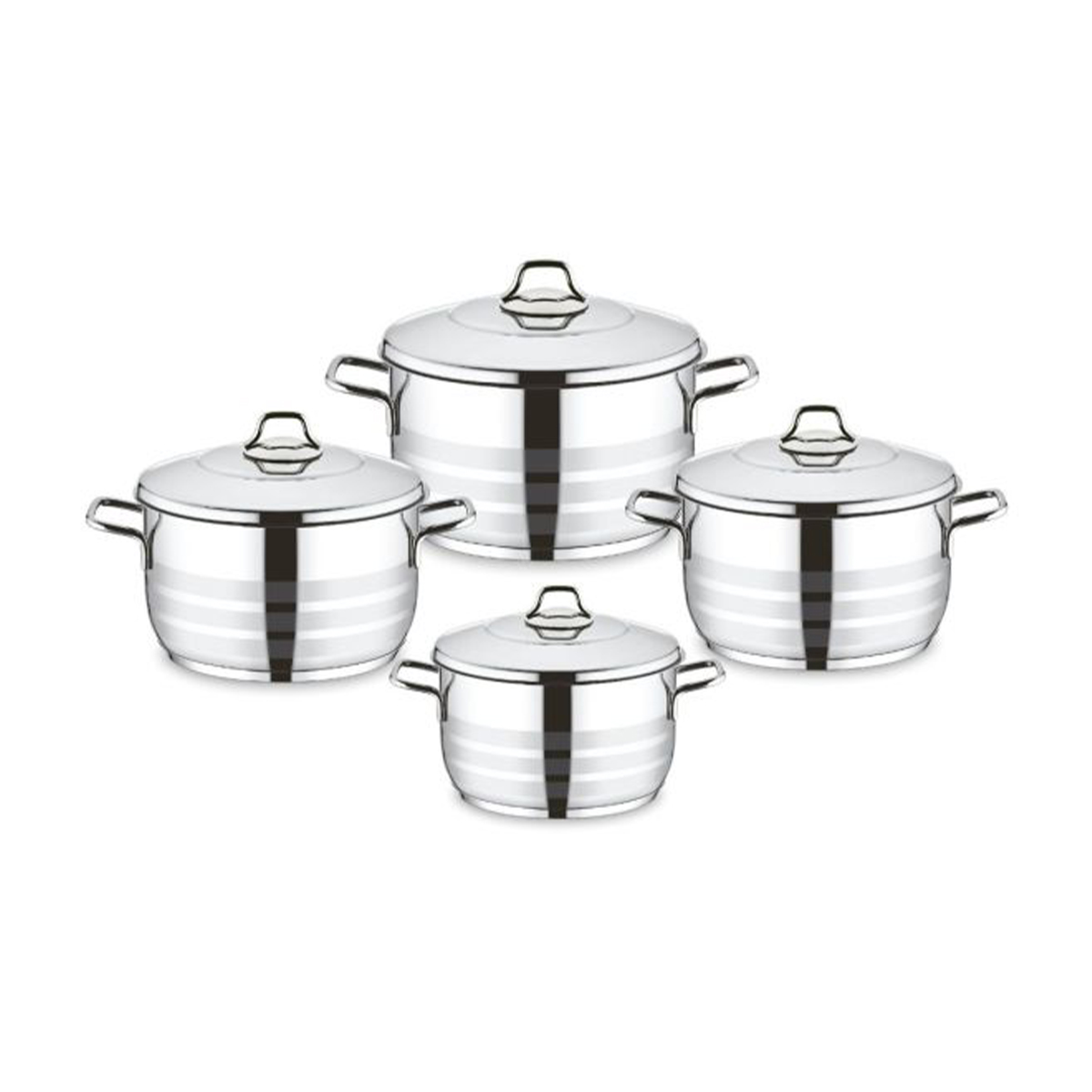 Vivaldi Stainless Steel Lima Set of 8 PCS