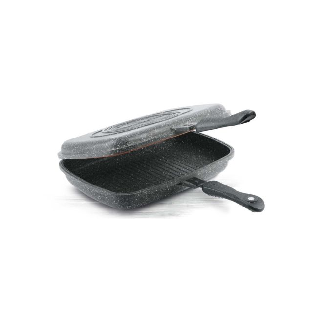 Thermo AD Granite Double Grill Pan 34 x 25 cm Gray