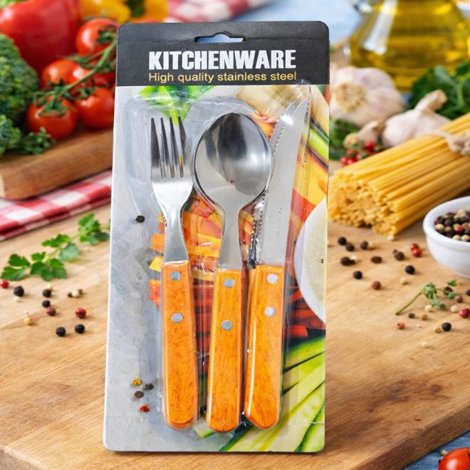 Spoon And Fork And Knife Set Classic 6 Pcs