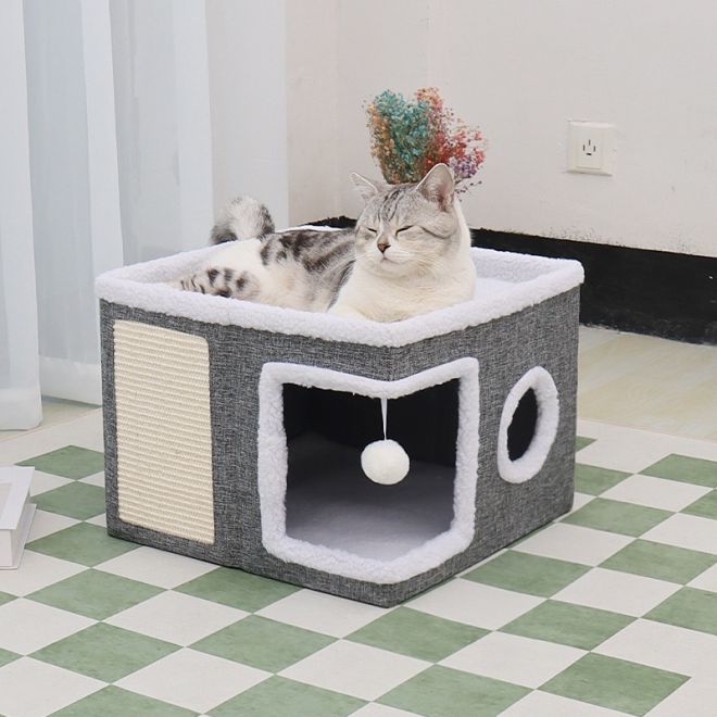 Pet House With Bed And Toy