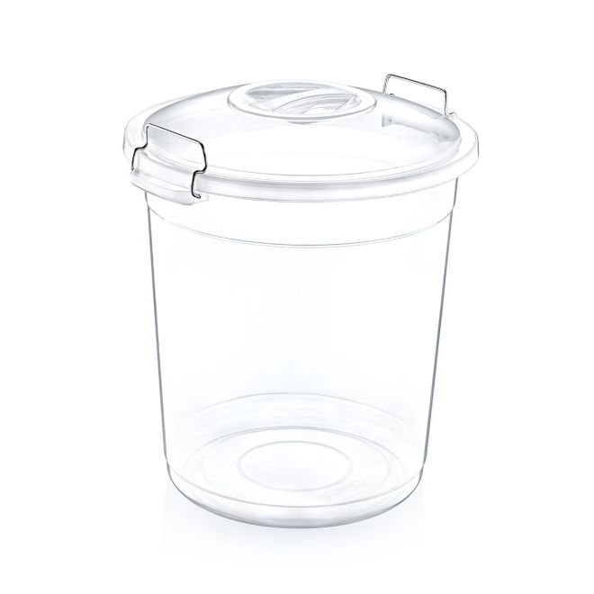 Premium Care Transparent Locked Bucket 50 Lt.