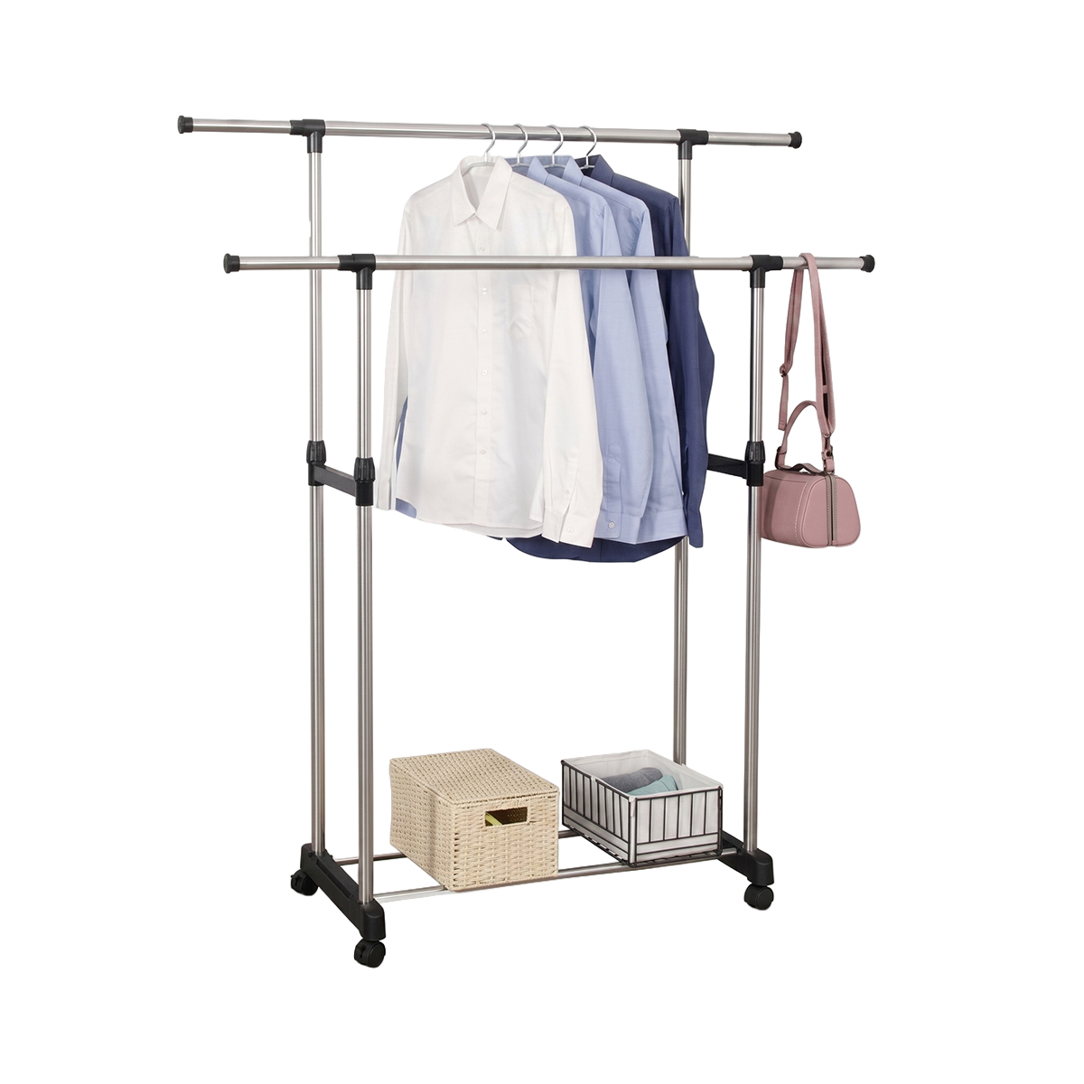 Premium Care Double Clothes Rack