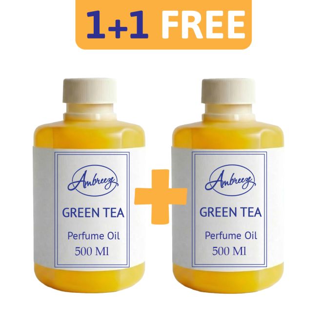 Ambreeze Essential Oil Diffuser Refill Green Tea 500 Ml+500 Ml Free