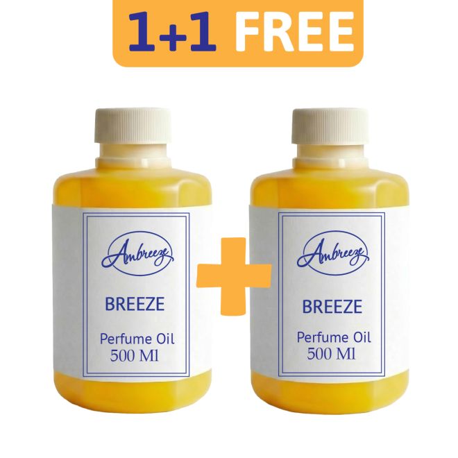 Ambreeze Essential Oil Diffuser Refill Rose Breeze 500 Ml+500 Ml Free