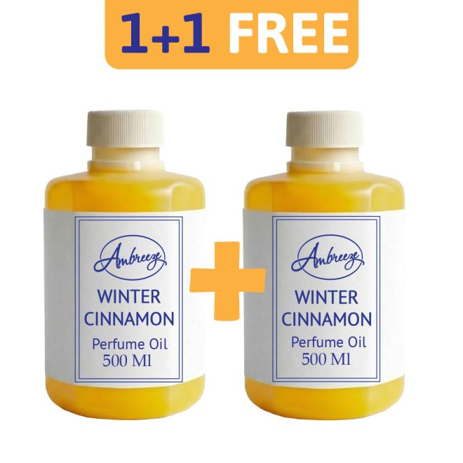 Ambreeze Essential Oil Diffuser Refill Winter Cinnamon 500 Ml+500 Ml Free