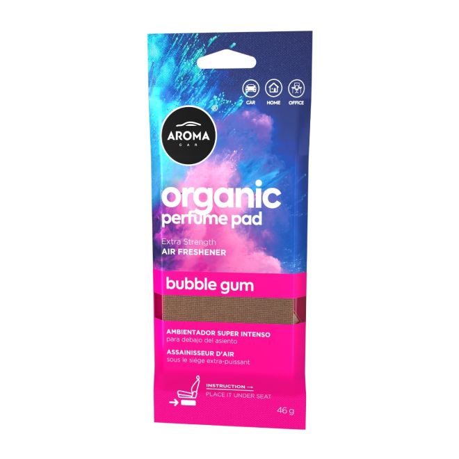 Aroma Car Air Freshener Organic Pad 46 g Bubble Gum