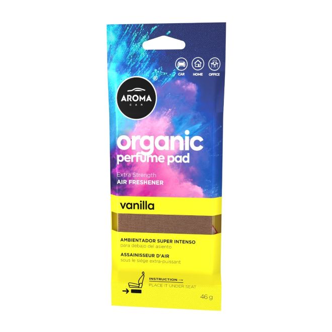 Aroma Car Air Freshener Organic Pad 46 g Vanilla