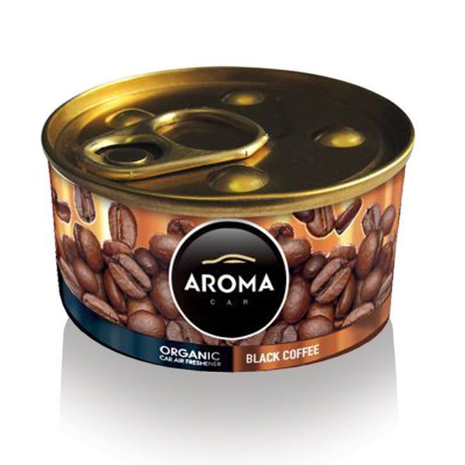 Aroma Car Air Freshener Organic Can 40 g Black Coffee