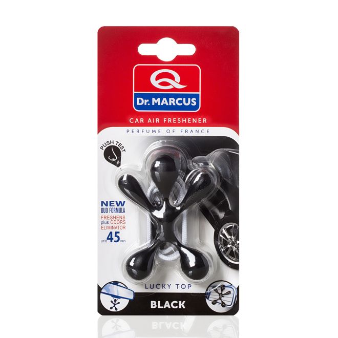Dr. Marcus Car Air Freshener Lucky Top Black