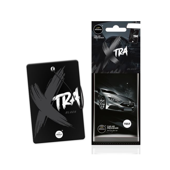 Aroma Car Air Freshener Paper Xtra Black