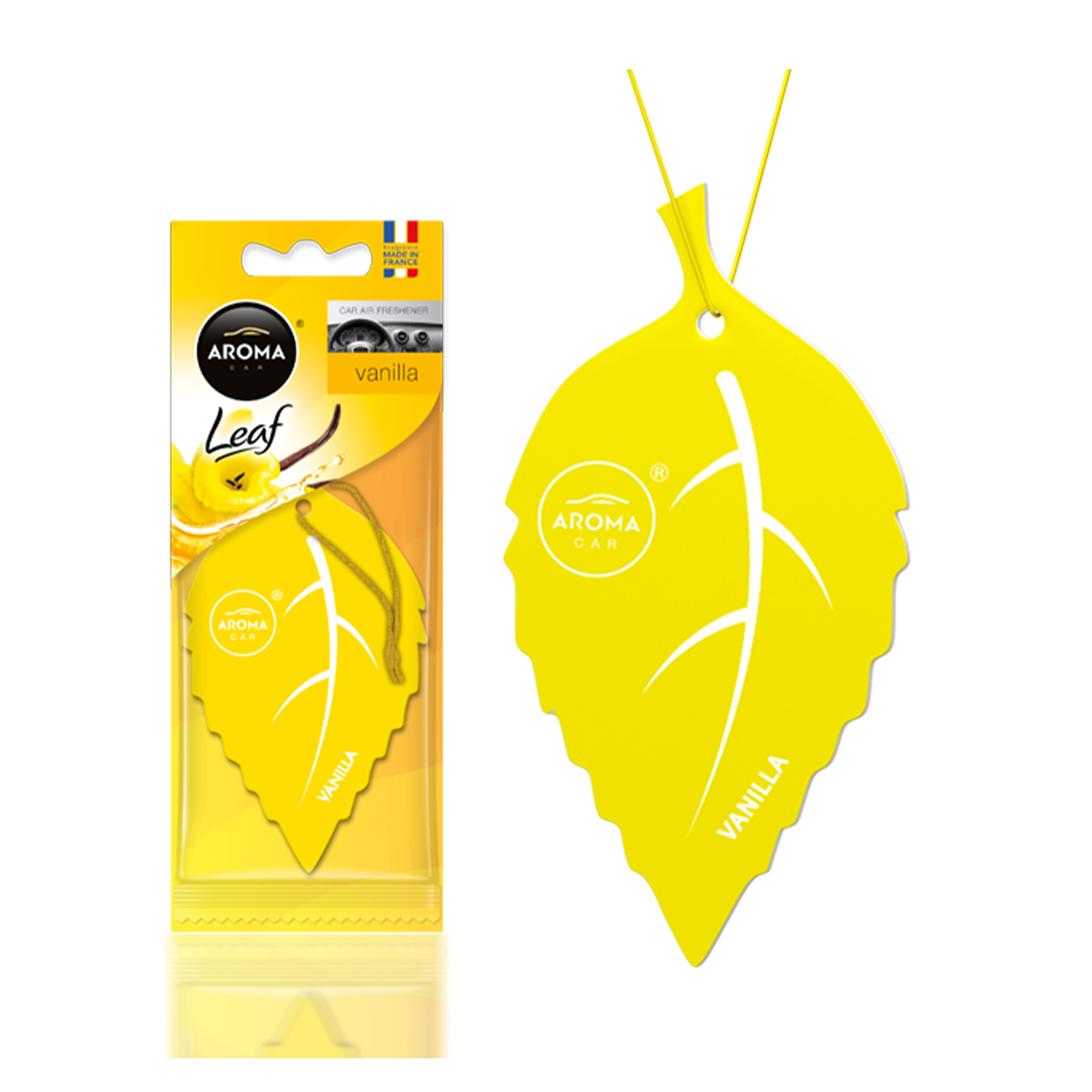 Aroma Car Air Freshener Leaf Vanilla