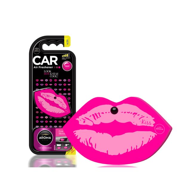 Aroma Car Air Freshener Lips Pink Blossom