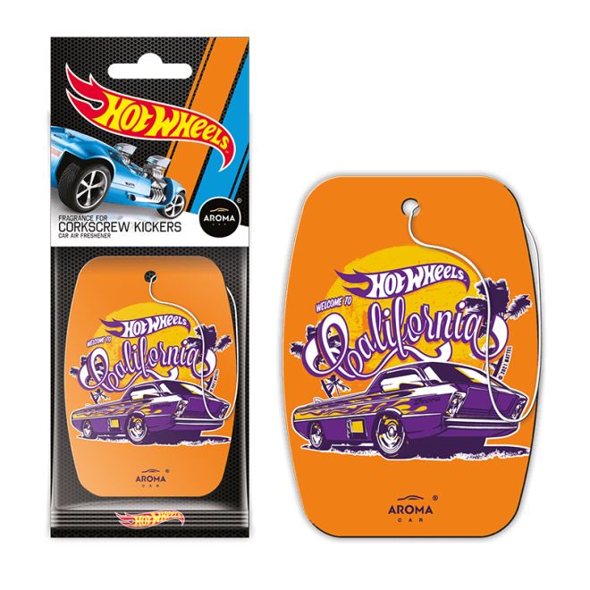 Aroma Car Air Freshener Hot Wheels Corkscrew Kickers Vanilla