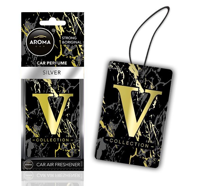 Aroma Car Air Freshener V Collection Silver