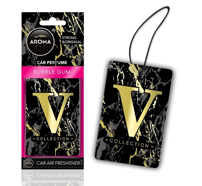 Aroma Car Air Freshener V Collection Bubble Gum