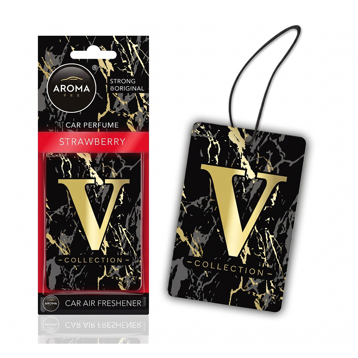 Aroma Car Air Freshener V Collection Strawberry