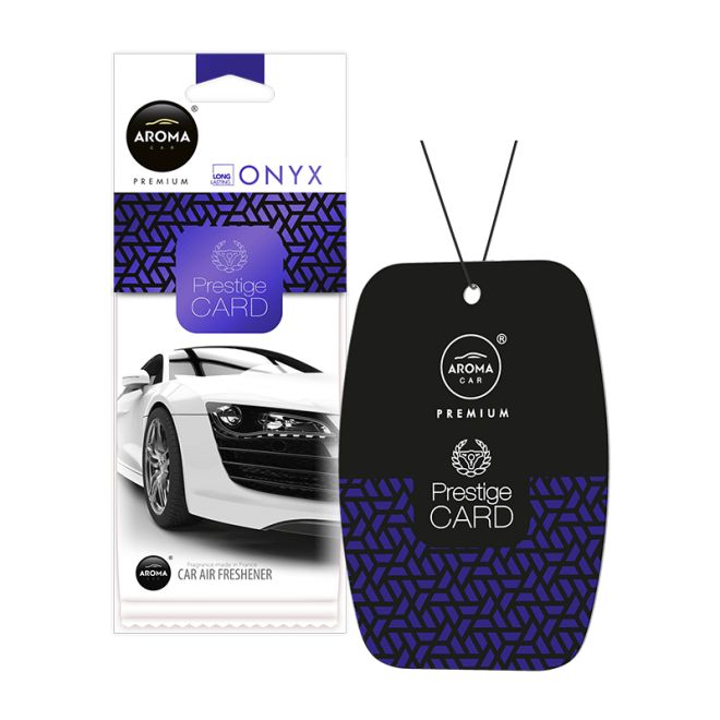 Aroma Prestige Car Air Freshener Paper Onyx