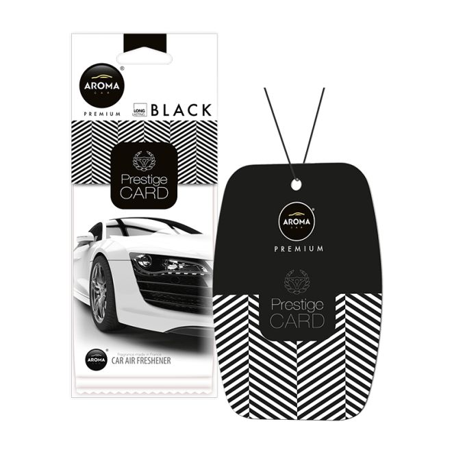 Aroma Prestige Car Air Freshener Paper Black