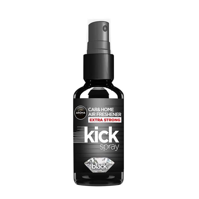 Aroma Car Air Freshener Kick Shot Spray 30 ml Black
