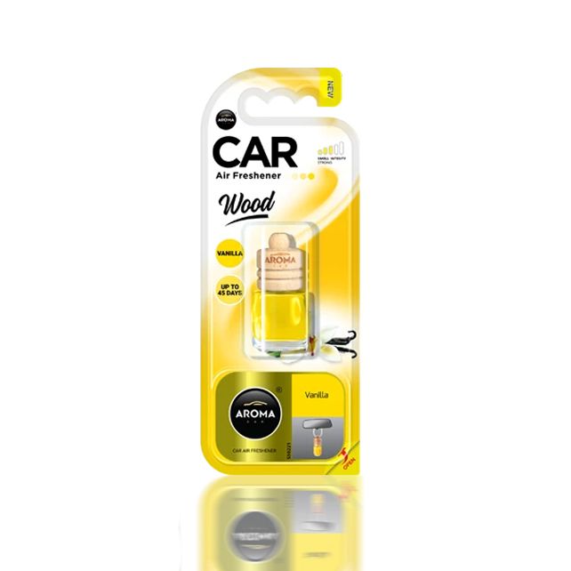 Aroma Car Air Freshener Wood Vanilla