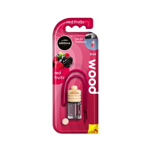 Aroma Car Air Freshener Wood Red Fruit