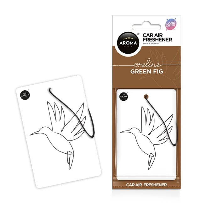 Aroma Car Air Freshener One Line Green Fig