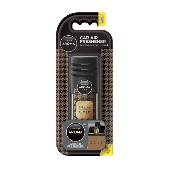 Aroma Prestige Vent Car Air Freshener 7ml Gold