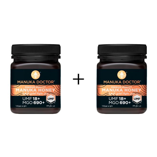 Manuka Doctor Honey (UMF+18 / MGO 690) 250 g + 1 Free Tablet